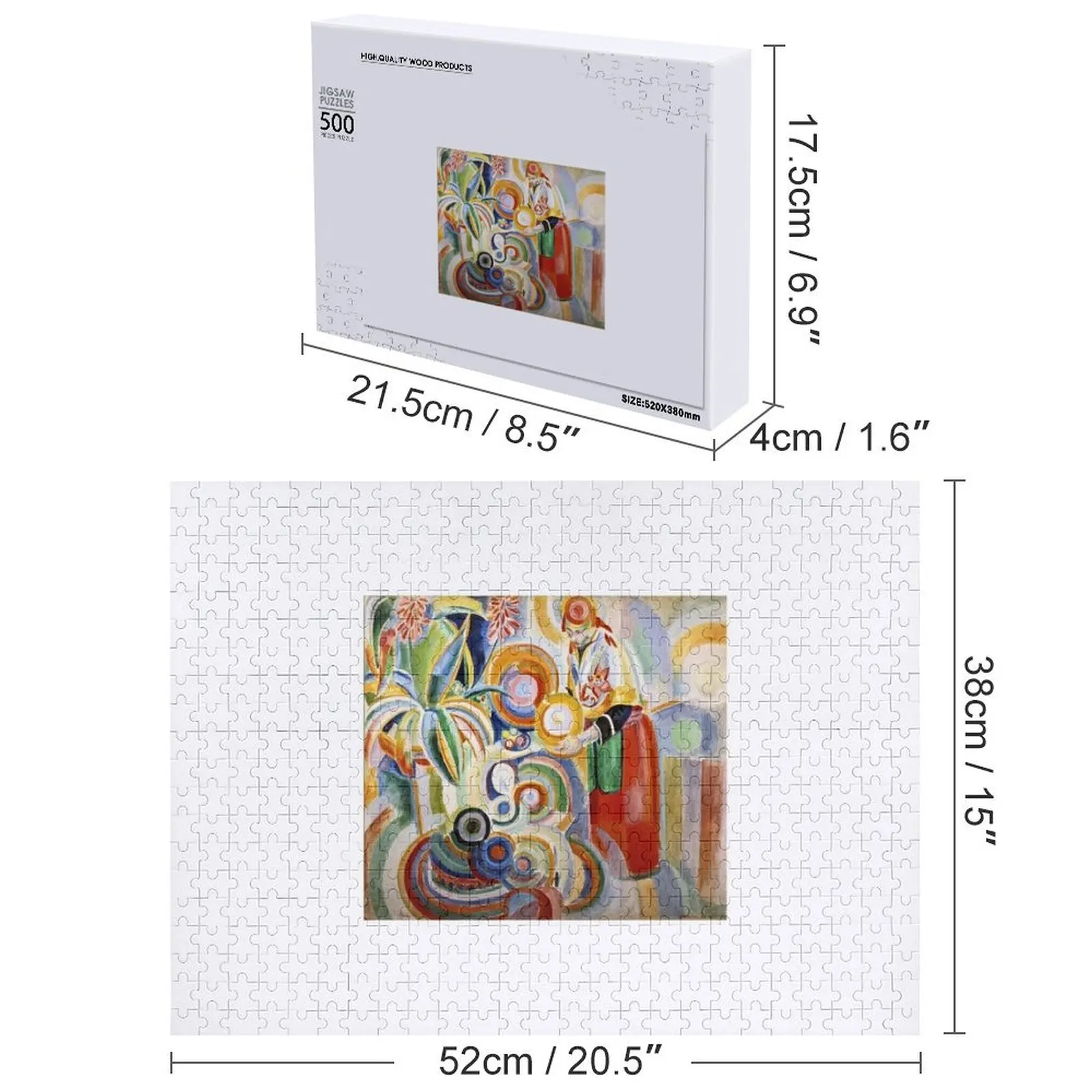 โรเบิร์ต เดลาเนย์ - จิ๊กซอว์รูปผู้หญิงชาวโปรตุเกส จิ๊กซอว์แบบกำหนดเอง ชื่อ ของเล่นไม้ ของเล่นเด็กแบบกำหนดเอง จิ๊กซอว์