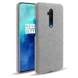 Cloth Cases For Oneplus 7 Pro 7T Pro Case Slim Retro Cloth Hard Phone Cover for One plus 7pro 7Tpro 1+7pro 1+7tpro Oneplus7pro