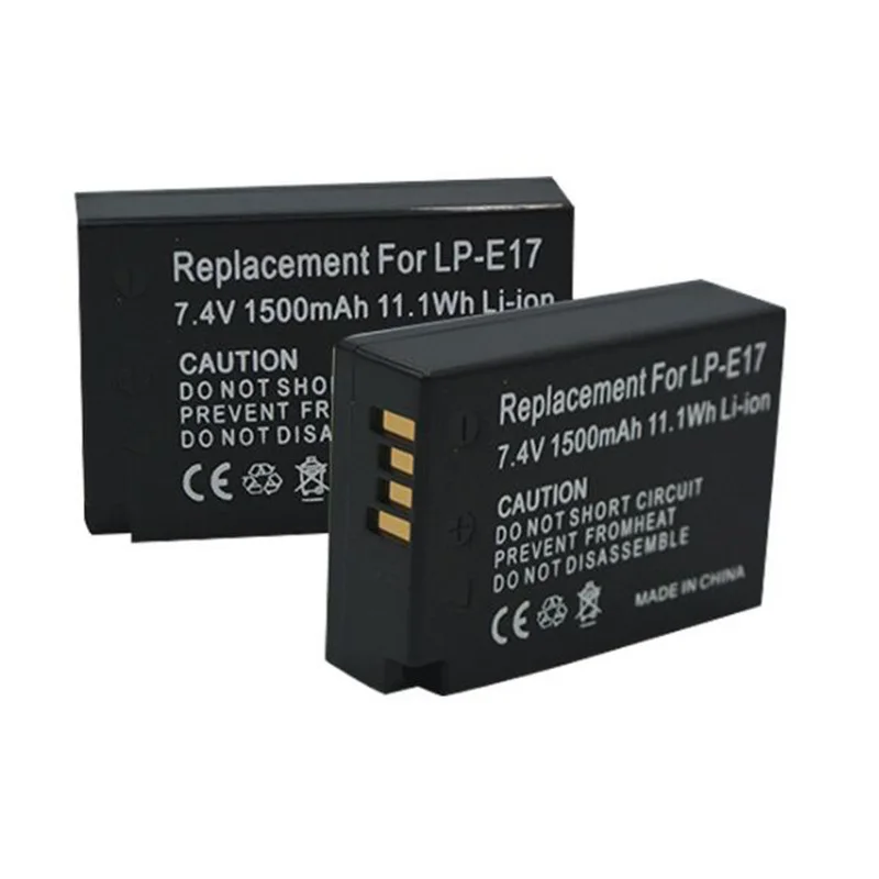 1500mAh LP-E17 LP E17 Li-ion Battery for Canon EOS R8 R10 200D 750D 800D 850D 8000D 77D M3 M5 M6 T6i T6s T7i Canon Battery