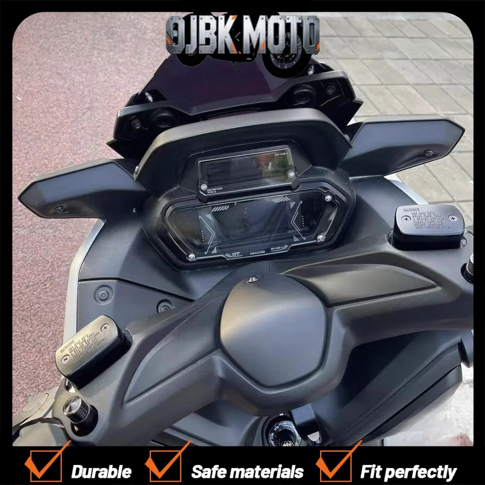 For 23-24 Yamaha XMAX300 modified with carbon fiber sports windshield, competitive windshield, and front windshield guide