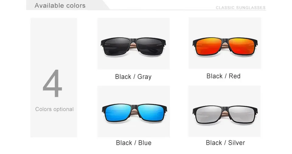 Kingseven Aluminium hand gefertigte Walnussholz Sonnenbrille Luxus Männer polarisierte Sonnenbrille für Frauen Outdoor-Sport brillen – Detail 3
