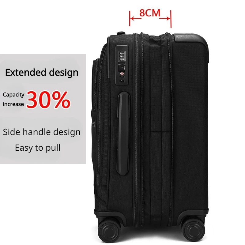 20/24 inch reiskoffer nylon waterdicht en slijtvast zakelijke laptoptas rolbagage trolley koffer instapdoos