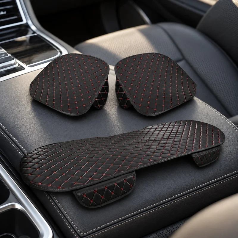 Triple Pack Breathable Car Seat Pads for Enhanced Comfort and Interior Protection