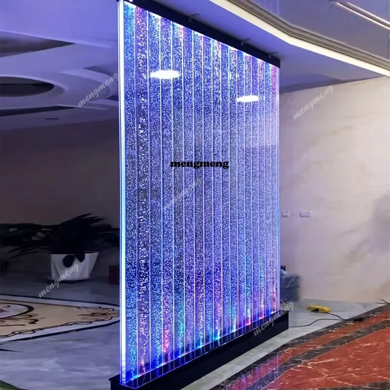Y136 Y136 Screen Partition Dimming Water Curtain Wall Bubble Large Acrylic Porch Fish Tank Living Room Aquarium