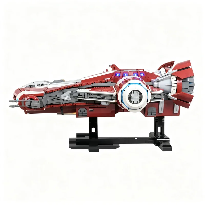 7674PCS MOC Space Battle Movie Jeded Defender Class Light Corvette Model Custom Puzzle DIY Creative Ideas Toy Birthday Gift
