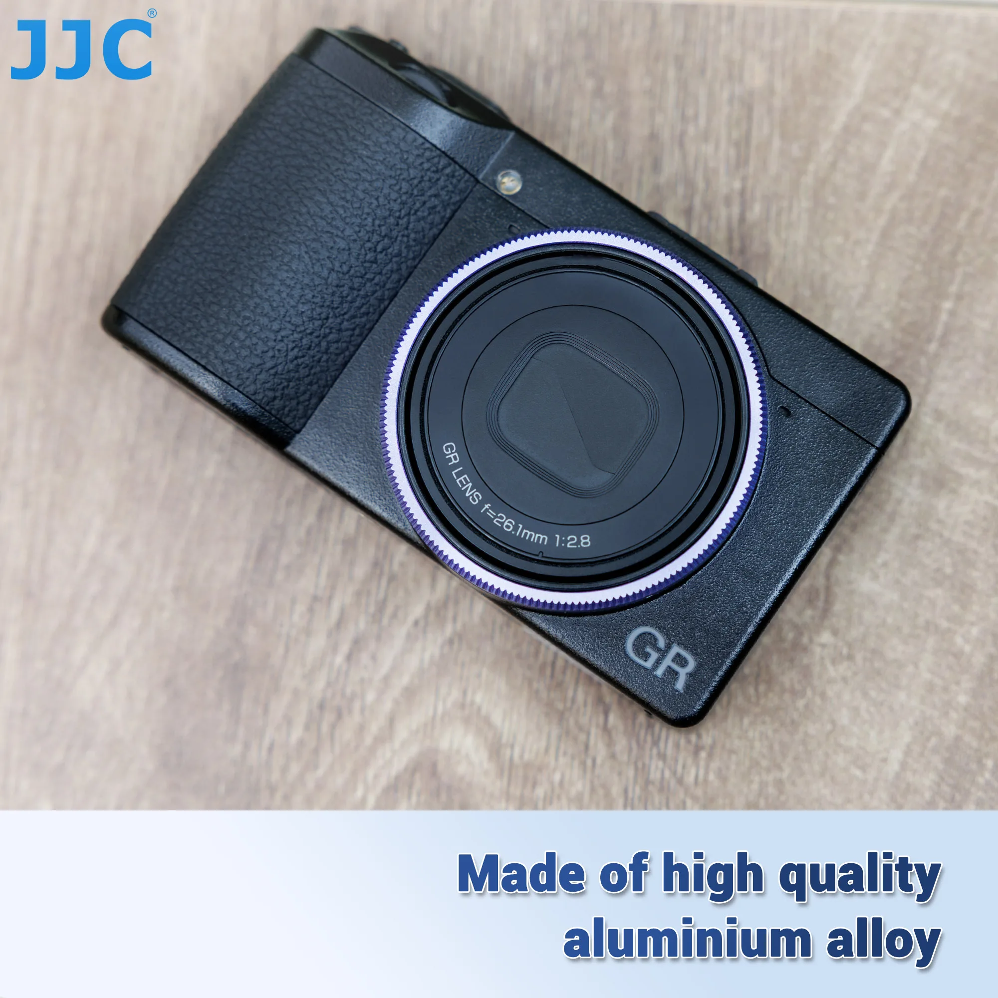 JJC Metal Decorate Ring Cap for Ricoh GR III GR III HDF GR3 GR3 HDF Camera Accessories Replaces Ricoh GN-1 Lens Ring Adapter