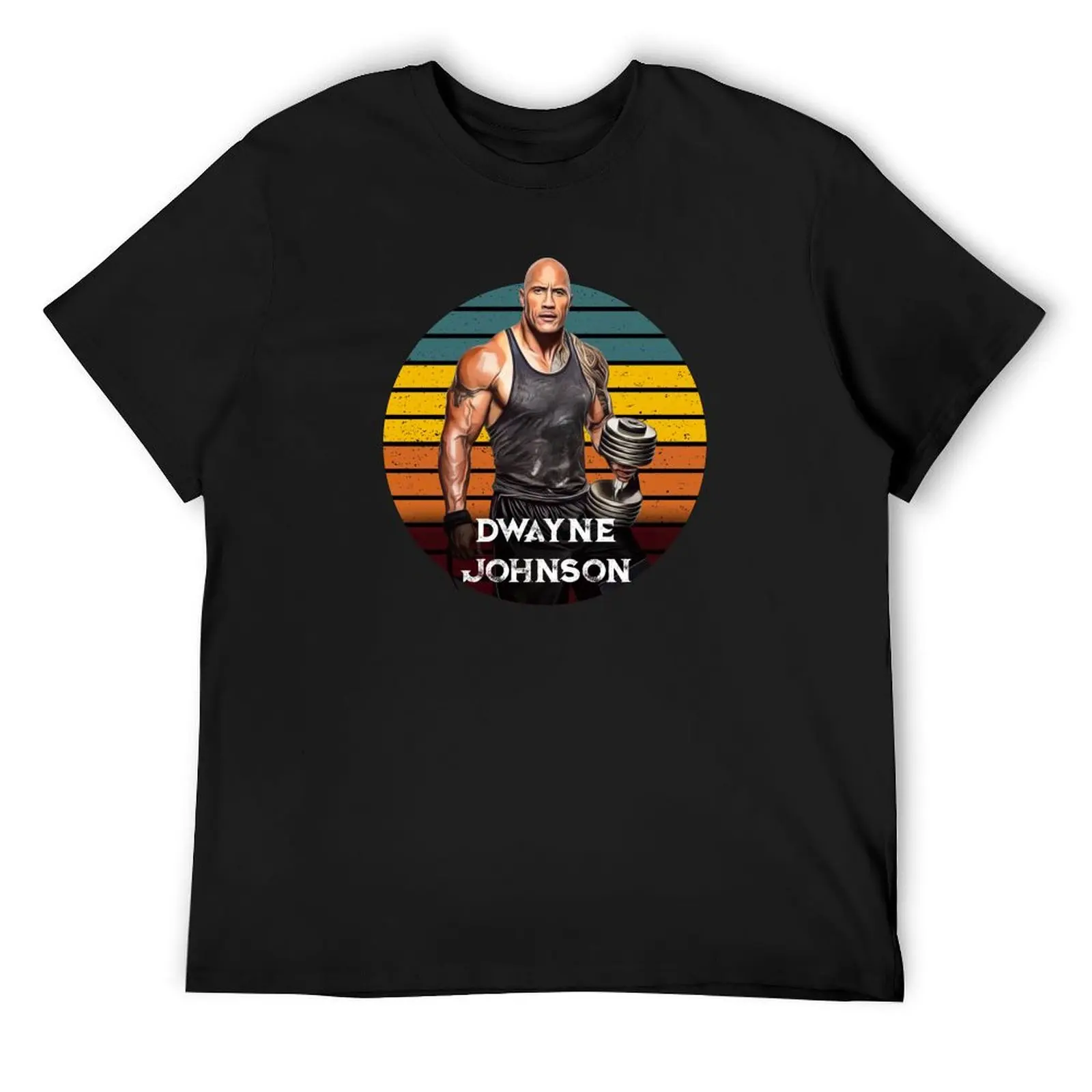 Vintage Hero: Dwayne Johnson Tribute T-Shirt T-shirts man shirts graphic tees cotton man t-shirts T-shirts for men cotton