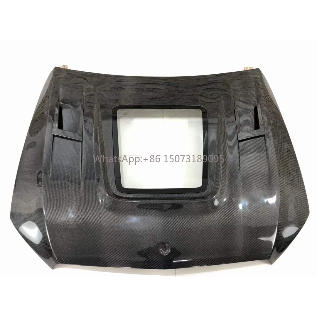 

W213 E200 E300 E43 Clear Glass Carbon Fiber Hood for E-Class W213 2017-2020