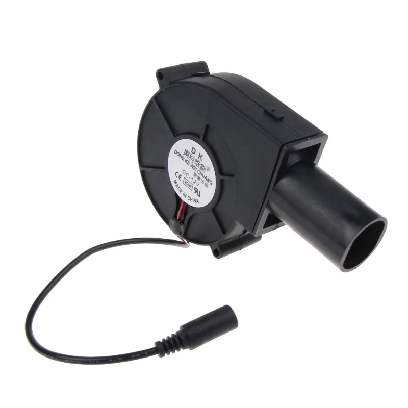 

12V 9cm 9733 Barbecue Grill BBQ Fan Ball-Bearing Blower With Air Duct 5500RPM Large Air Volume High-speed 5.5x2.1mm