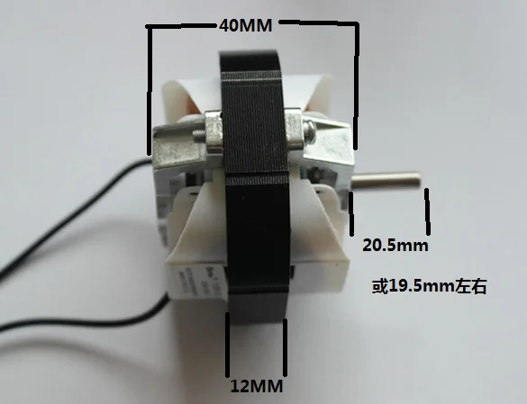 YJ58-12 CW Clockwise 2 Poles 4mm Shaft Dia 2600RPM Shaded Pole Motor AC220V 12-14W Around Ventilator Warm Fan