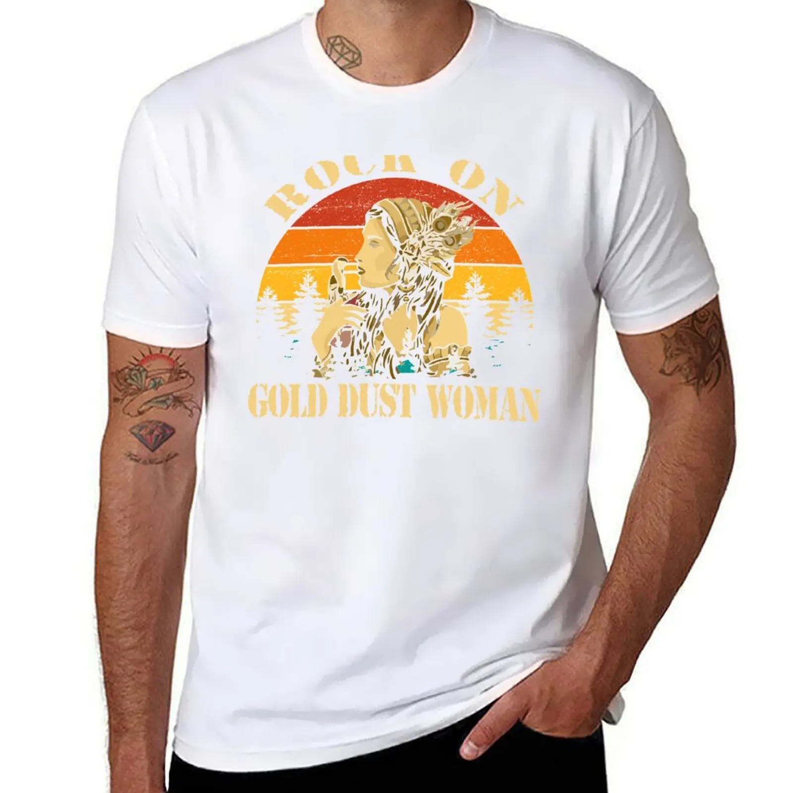 

Stevie Nicks Rock On T-Shirt men t shirt cotton 100% man tshirt T-Shirt