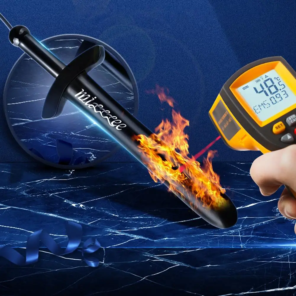 USB قضيب تسخين درجة التدفئة السريعة لدمى الجنس سيليكون المهبل كس الجنس لعب الذكور الاستمناء المعونة دفئا عصا 18 + #3