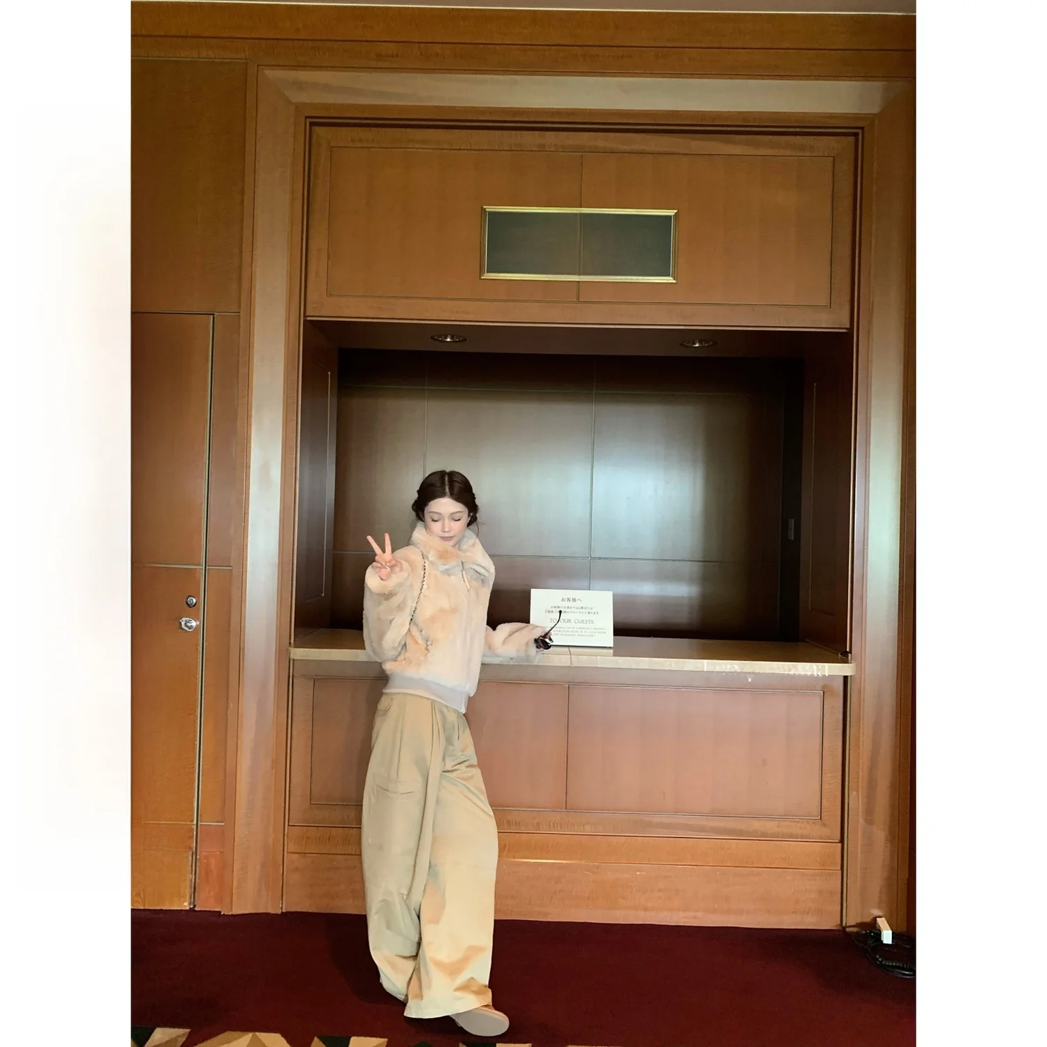 

ato Hero Khaki Matching King High Quali Pleated Casual Pants Women Versatile Wide Leg Pants Simple Sle l Waist