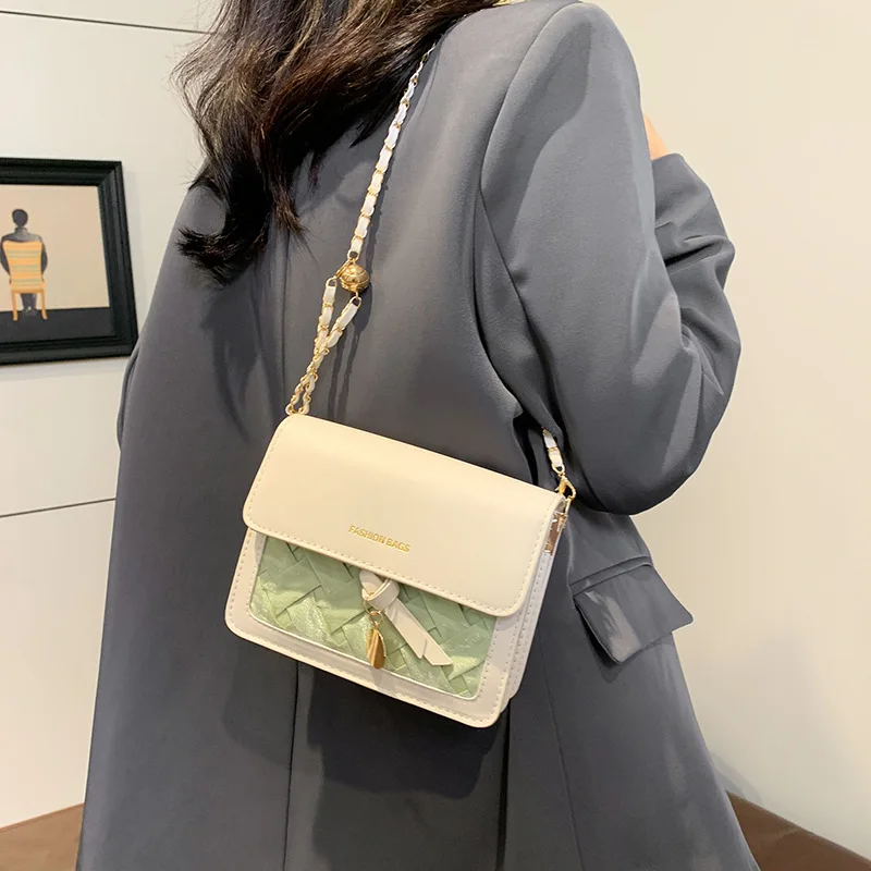 Versione coreana della borsa a tracolla singola alla moda femminile 2024 estate nuovo stile semplice moda piccola borsa diagonale casual femminile