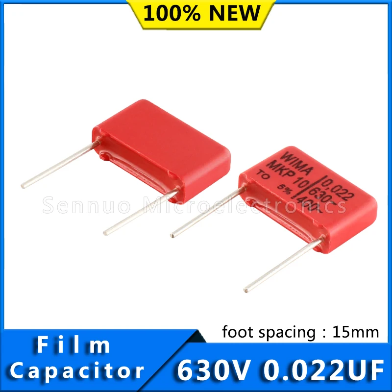 

5/10Pcs new German WIMA capacitor MKP10 630V 0.022uF PCM15mm audio film capacitor stepless capacitor MKP1J022204B00JSSD