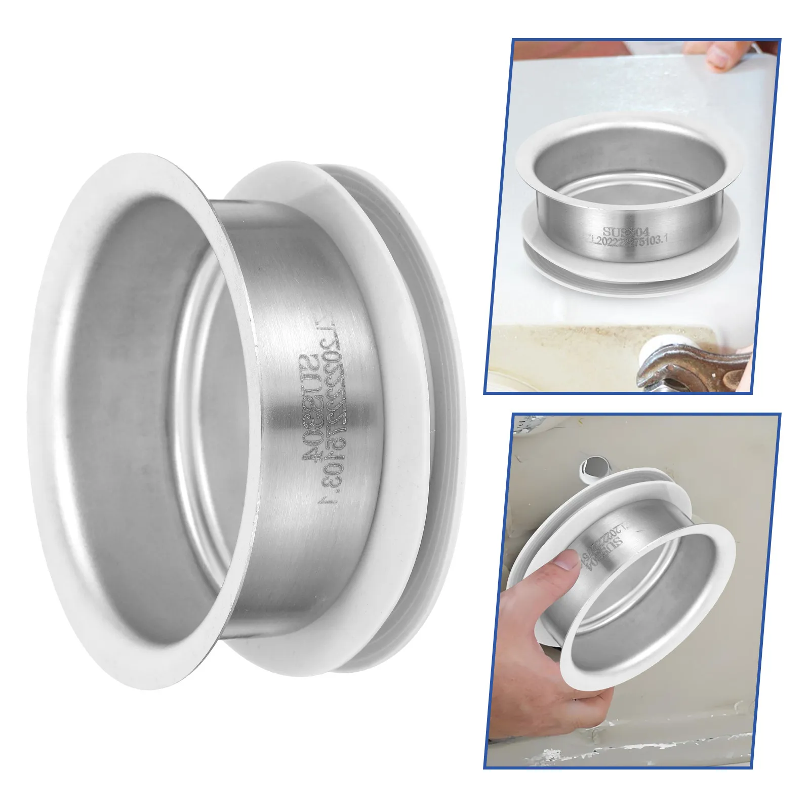 

Toilet Sealing Gasket Stainless Steel 304 Anti Odor Leak Proof Universal Flange Ring Bathroom Replacement Parts