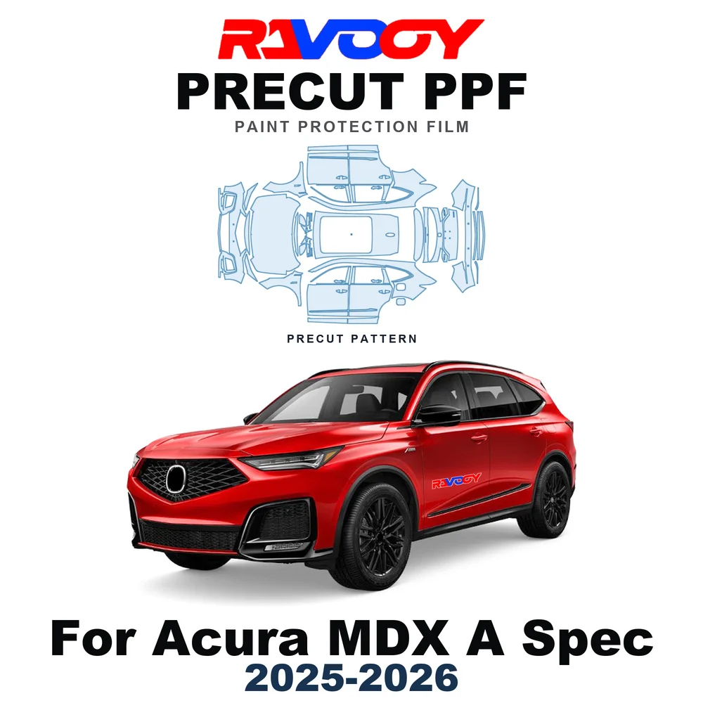 Precut PPF For Acura MDX A Spec 2025-2026 8.5mil TPU Paint Protection Film Hood Bonnet Bumper Headlight Self-Healing Clear Kit