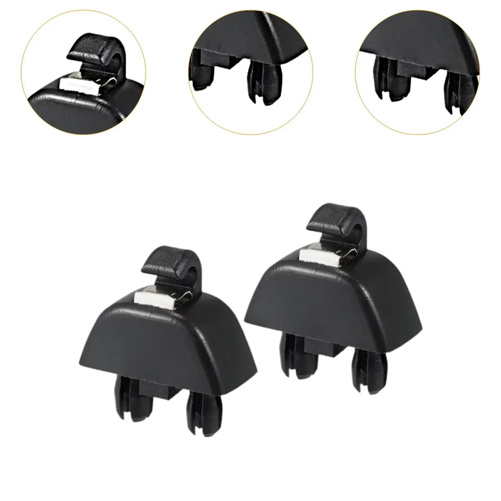 2Pcs Sun Visor Clip Retainer Clips 6RD 857 561 Replacement Inner Sun Visor Hook Clip for Mii Citigo Polo Passat Rapid