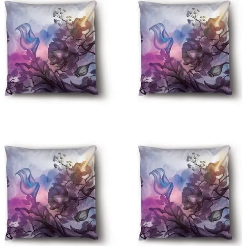 Jade Livaoğlu Home Custom Design Velvet Decorative 4'lü Filled Kombin Pillow decorate Case