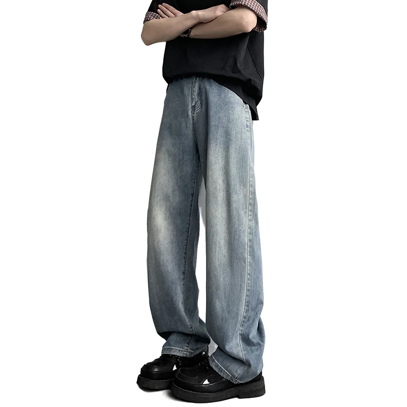 

New Fashion Men's Jeans Spring Summer Breathable Lyocell Cotton Blend Casual Pants Minimalist Style Urban Commuter Wear Trousers