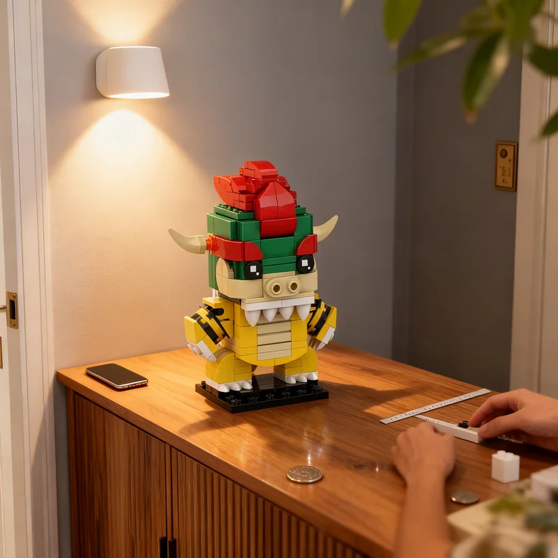 

Набор строительных блоков MOC Bowser Brickheadz, 198 деталей, модель для сборки, рождественский подарок, игрушка, креативная идея для творчества, развивающая игрушка, конструктор