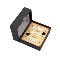 Alnico 5 Vintage Single Coil Pickups SSS Set for Stratocaster Electric Guitar Aged White