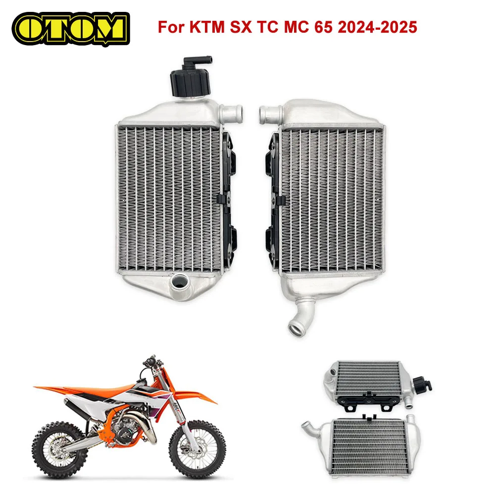 

For KTM HUSQVARNA GASGAS Motorcycle Left Right Radiator Aluminum Water Tank Cooling Cooler SX65 TC65 MC65 2024-2025 Dirt Bikes