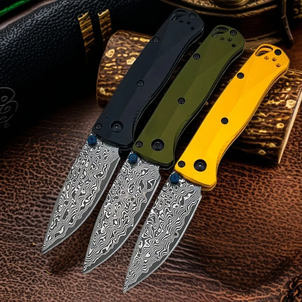 

BM 533, тактический складной нож с дамасским узором D2, стальное лезвие, ручка из алюминиевого сплава, открытый кемпинг, охота, пеший туризм, EDC инструмент