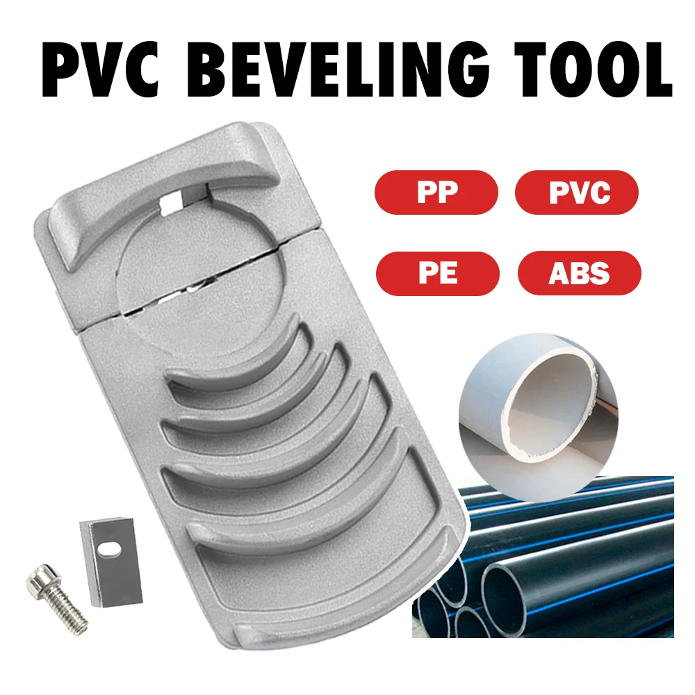 15° Chamfer Plastic Pipe Reamer, Deburring Tool with Hardened Steel Blade for Plumbers Plumbing/Home Renovation Chamfering Tool