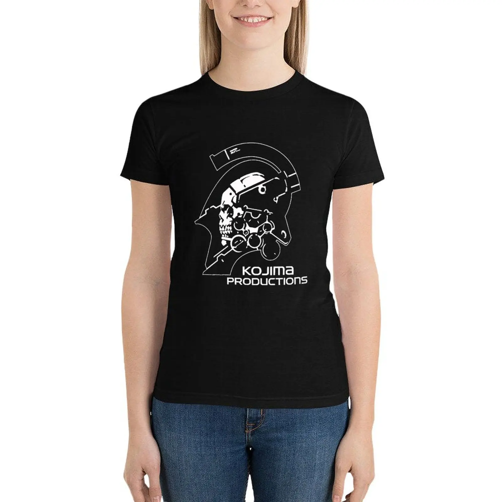 Death Stranding-Camiseta de Kojima para mujer, blusa de gran tamaño, moda coreana, rock and roll