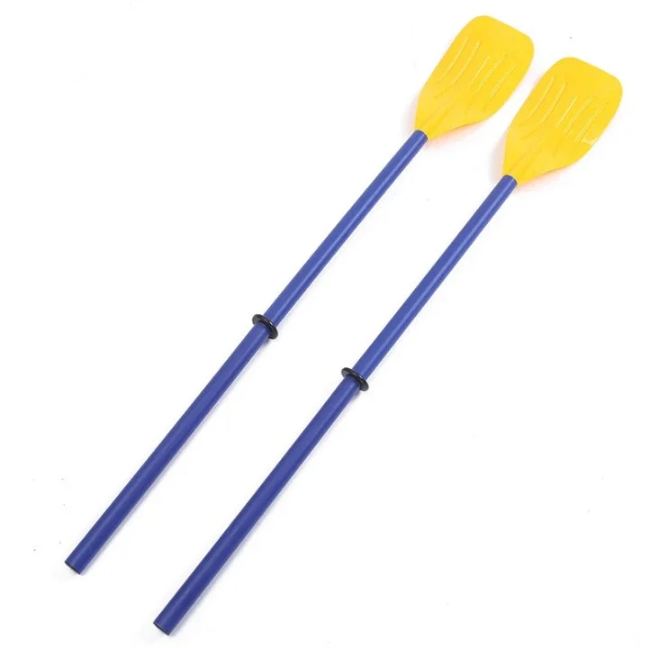 

Folded inflatable pair of plastic paddles