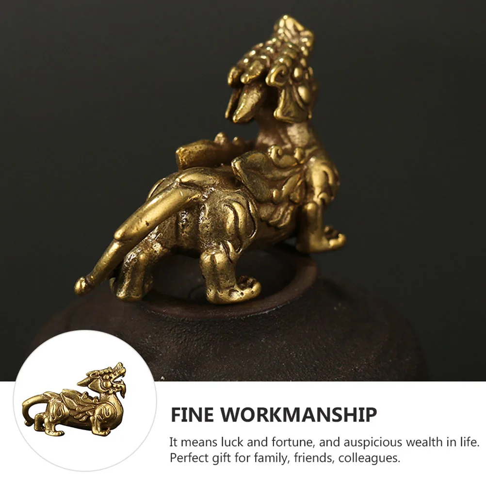 

3pcs Ornament Premium Brass Car Decoration Home Office Lucky Charm Feng Shui Wealth Pendant Crafts Decor