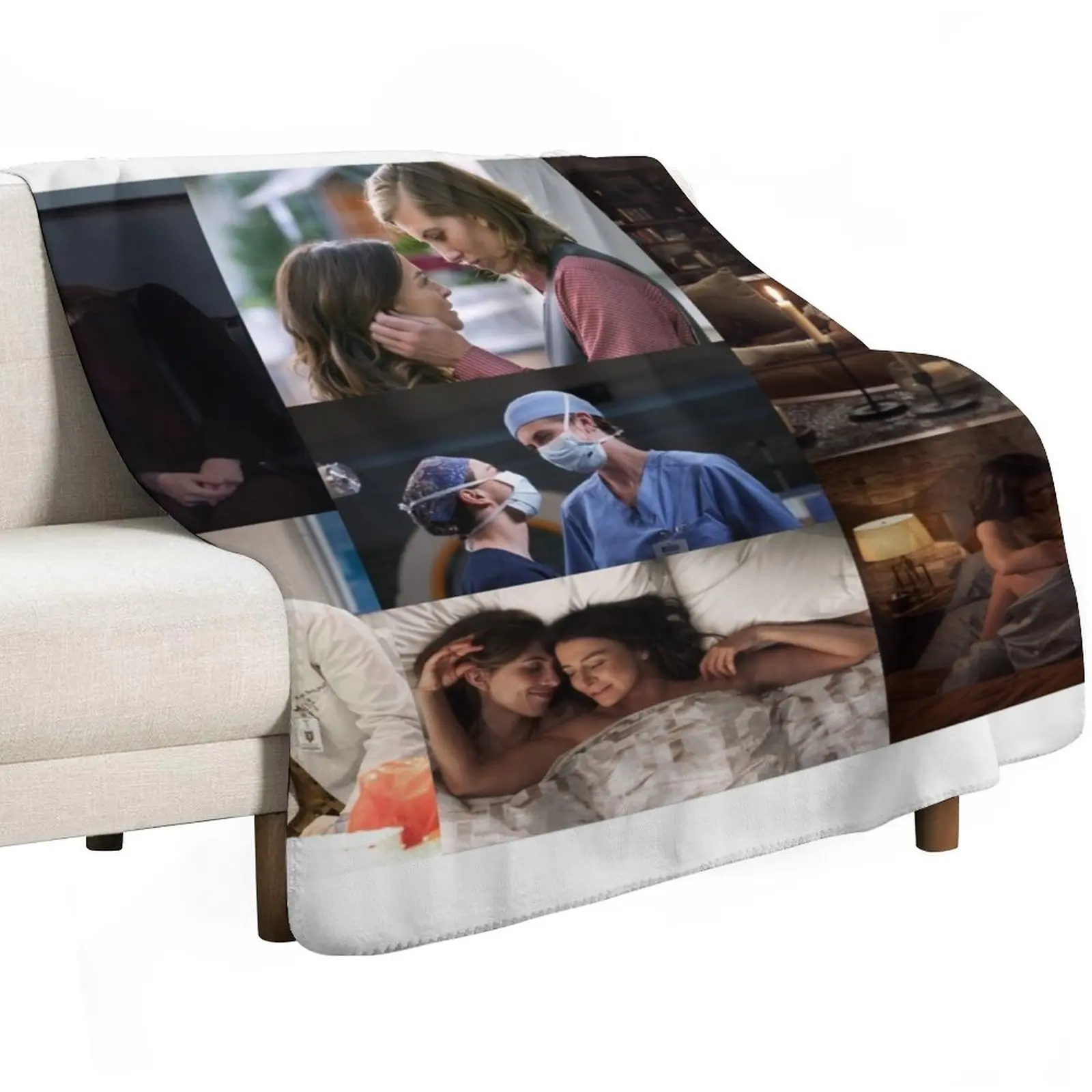 Kaimelia Large Collage Designed for Blankets Throw Blanket Foldable Soft Warm Blanket for Outdoor Use