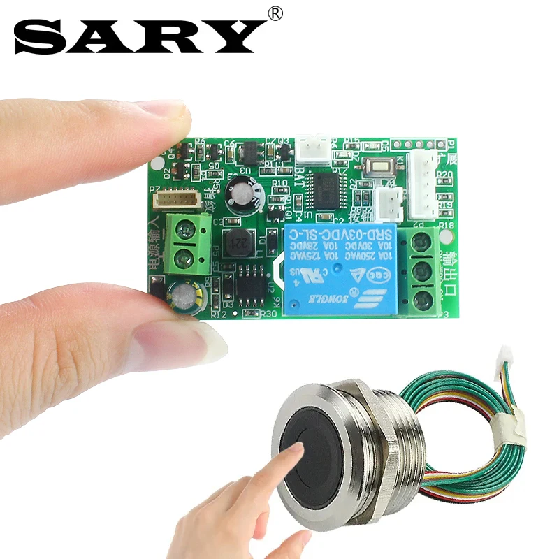 SARY fingerprint access control Relay board DC12V fingerprint verification module DC24V electric lock control board