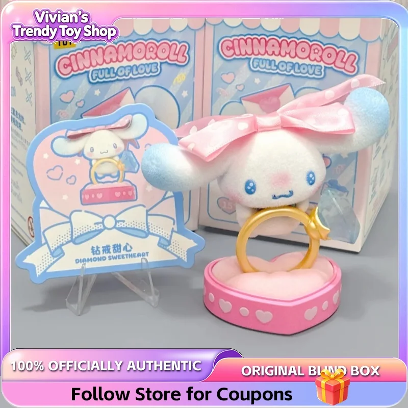 Genuine Sanrio Cinnamoroll Full Of Love Series Blind Box Cute Desktop Ornament Collectible Trendy Toy Figurine Birthday Gift view 4