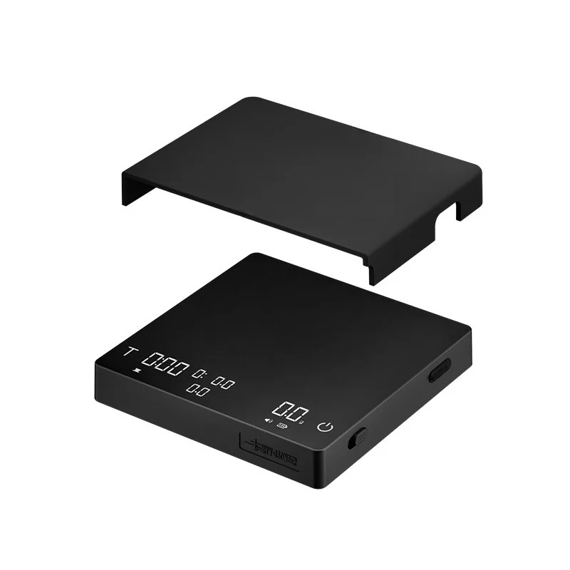 

Coffee electronic scale, flow rate monitoring and weighing