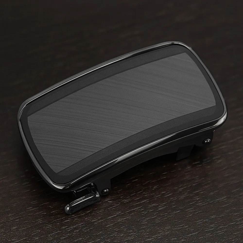 

Classic Alloy Wide Waistband Buckle Black Texture Men Alloy Belt Buckle 3.5CM Durable Belt Automatic Buckles Waist Seal
