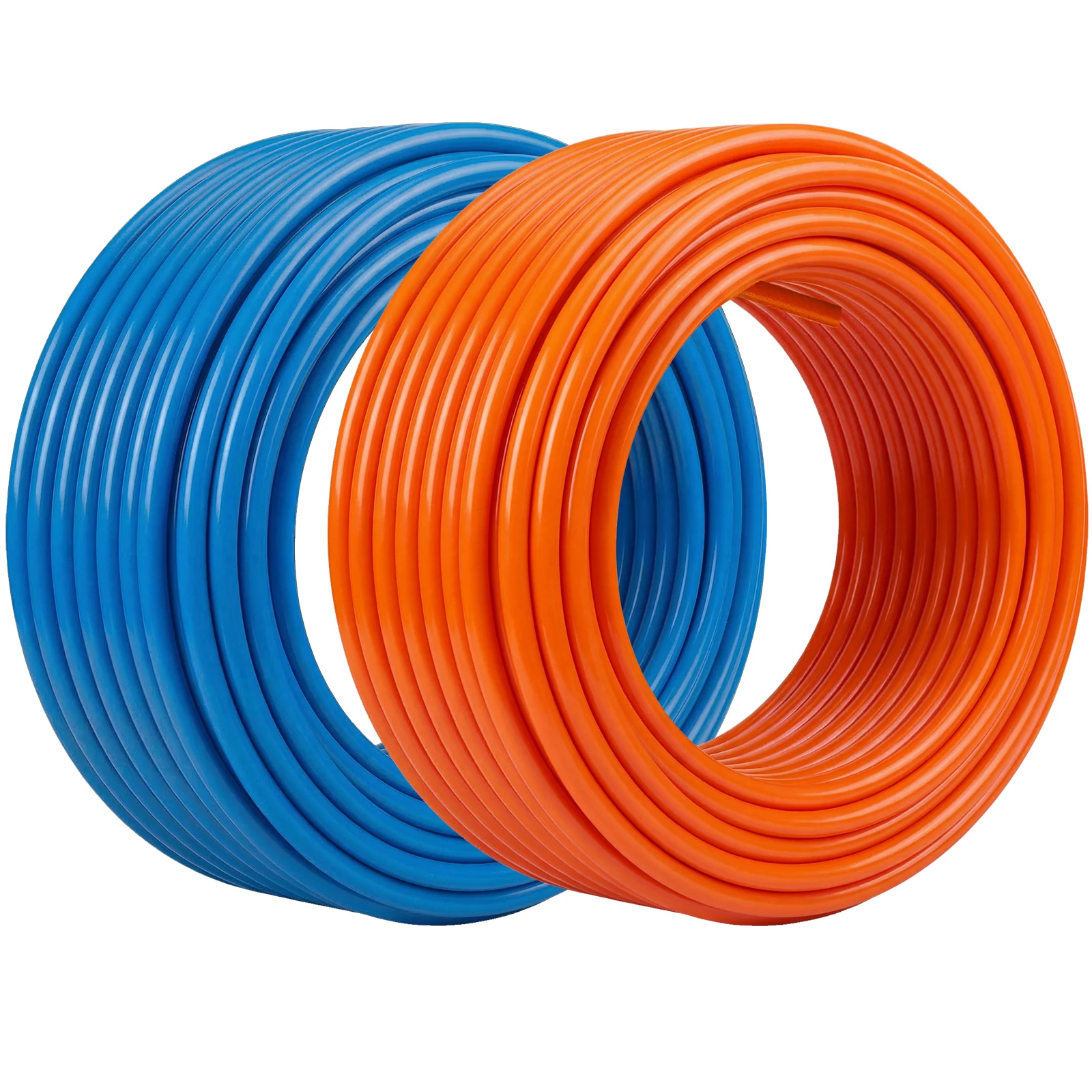 PEX-AL-PEX Mehrschicht-Verbundrohr 1/2 Zoll 50M Rolle, 5-Schicht Vernetztes Polyethylen Flexibles Fußbodenheizungsrohr mit Sauerstoffbarriere EVOH, Biegbar und Beständig für Fußbodenheizung und