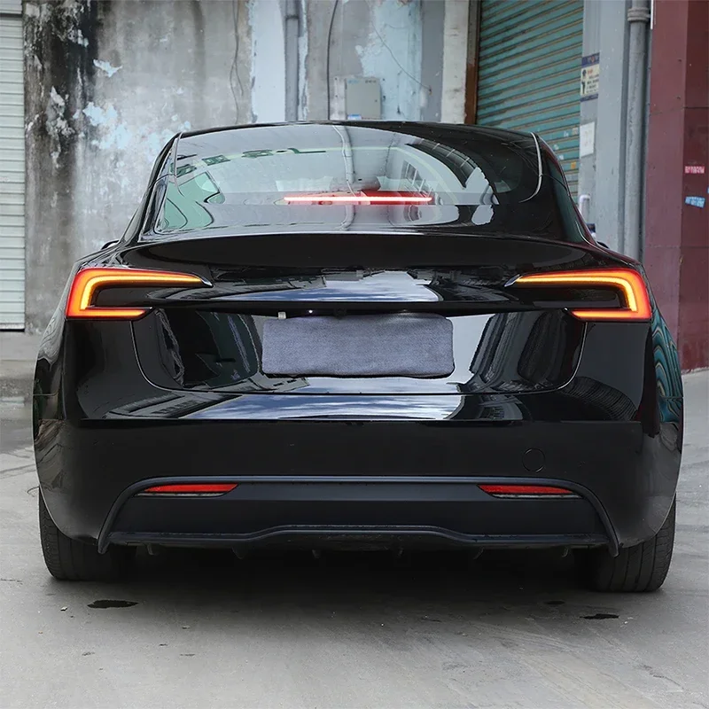 

For Tesla Model 3 2023-24 ABS Blackened Car Rear Lamp Shade Brake Indicator Light Reversing Lamp Tail Lamp Cover Car Accessories