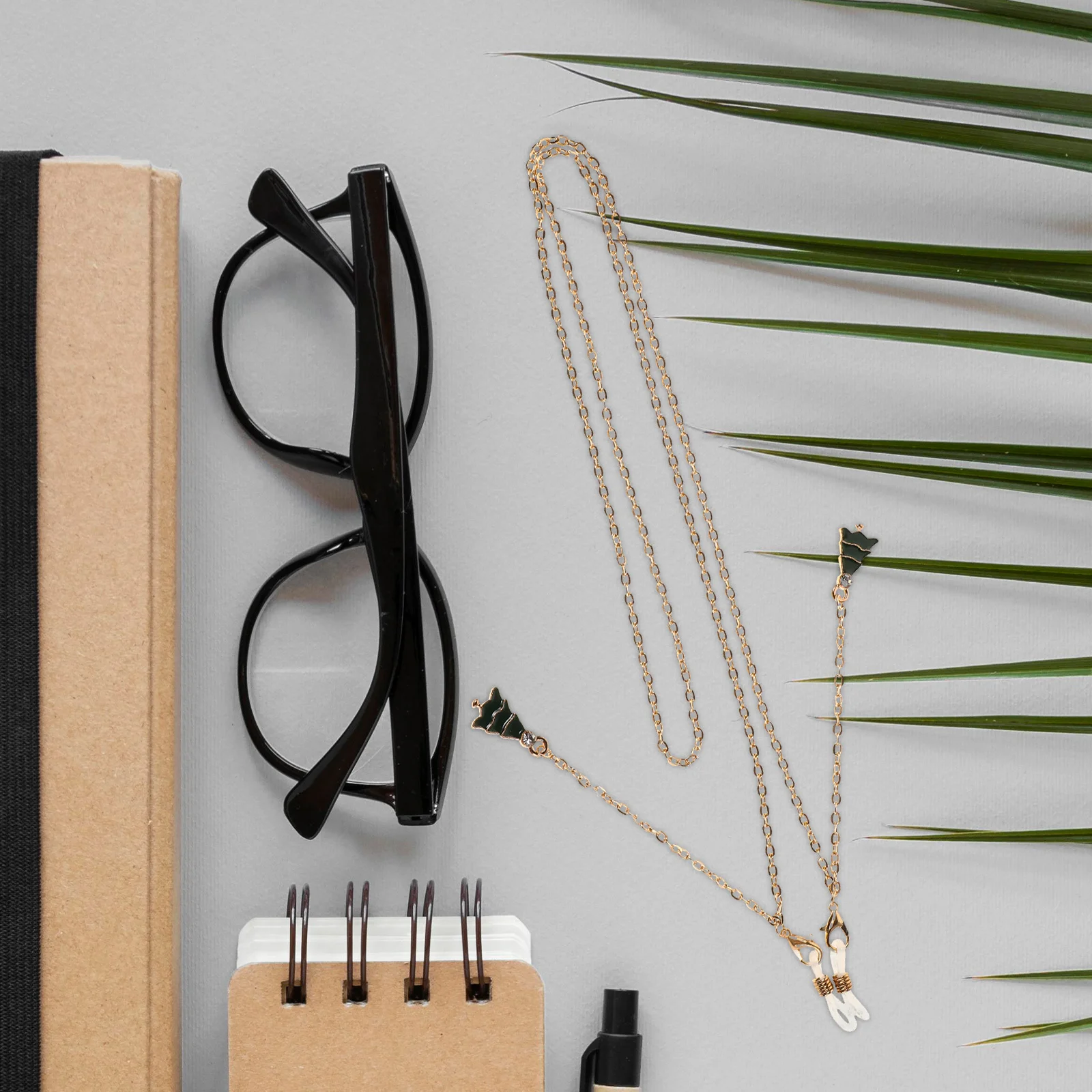 

1 Pair Metal Glasses Chain For Women Christmas Tree Pendant Alloy Tassel Eyeglass Holder Sunglasses Strap Prevents Loss Eyewear