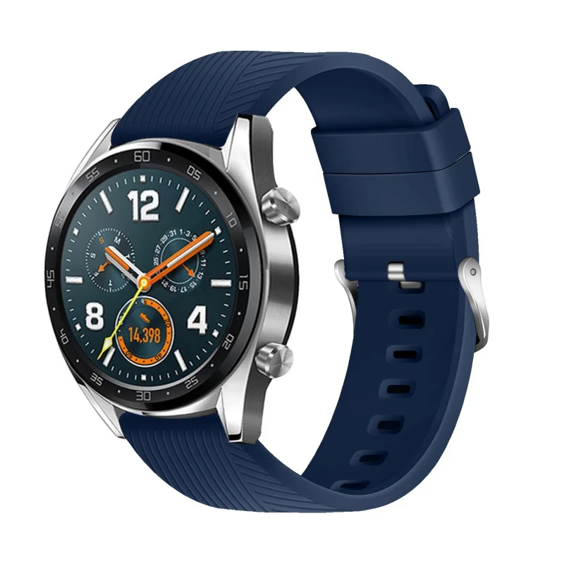 For Huawei gt2 watch3 for Samsung watch5/4 Silicone strap twill 20/22mm