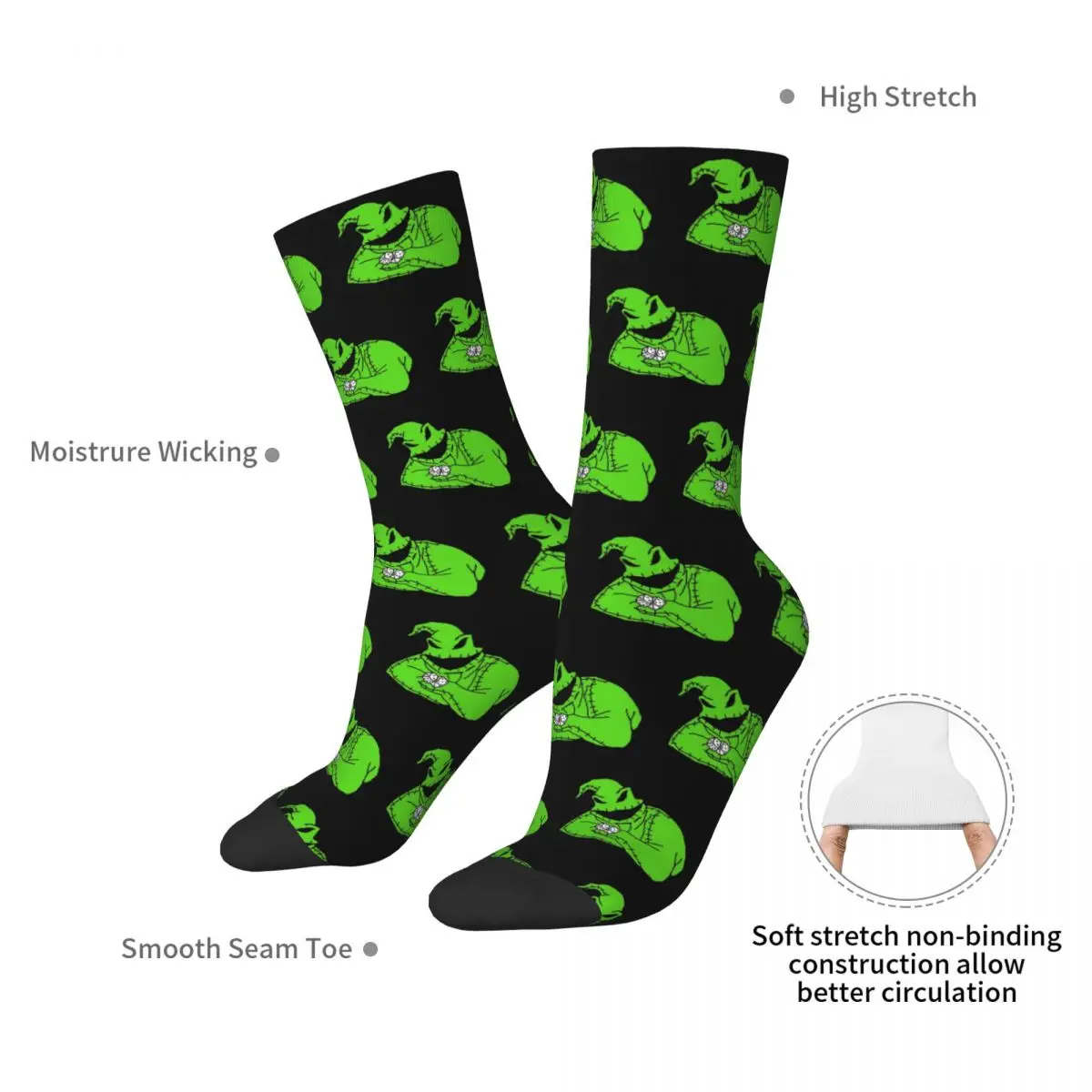 Oogie Boogie (2) Socks Harajuku High Quality Stockings All Season Long Socks Accessories for Unisex Gifts