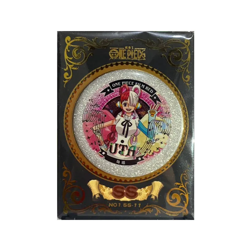 Anime ONE PIECE Rare Limited SS Refraction Foil Zoro Brook Sanji Uta Luffy Franky Toys for boy Collectible Card Birthday Present