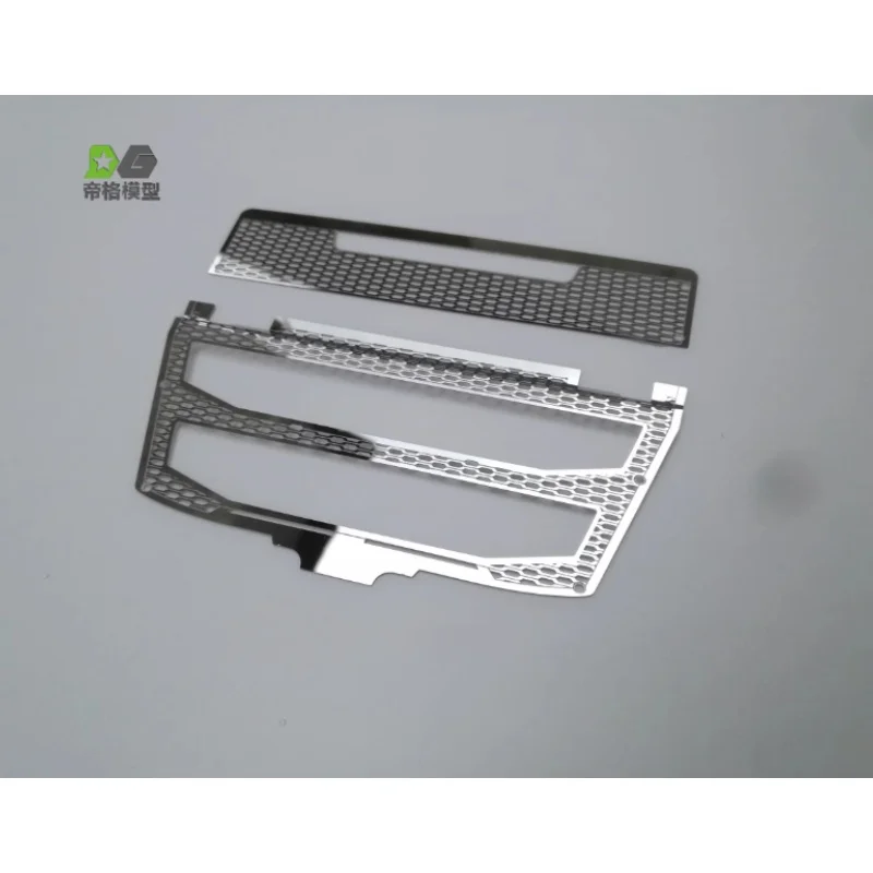 Metal Mirror Air Intake Cover Add Lights Accessories for 1/14 Tamiya RC Truck Trailer Tipper Volvo F16 56360 DIY Upgrade Parts