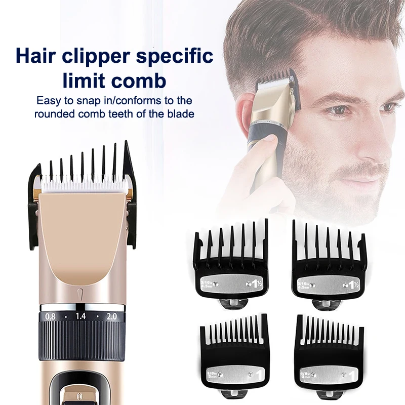 @*2Pcs Hair Clipper Limit Comb Guide Limit Comb Trimmer Guards Attachment Universal