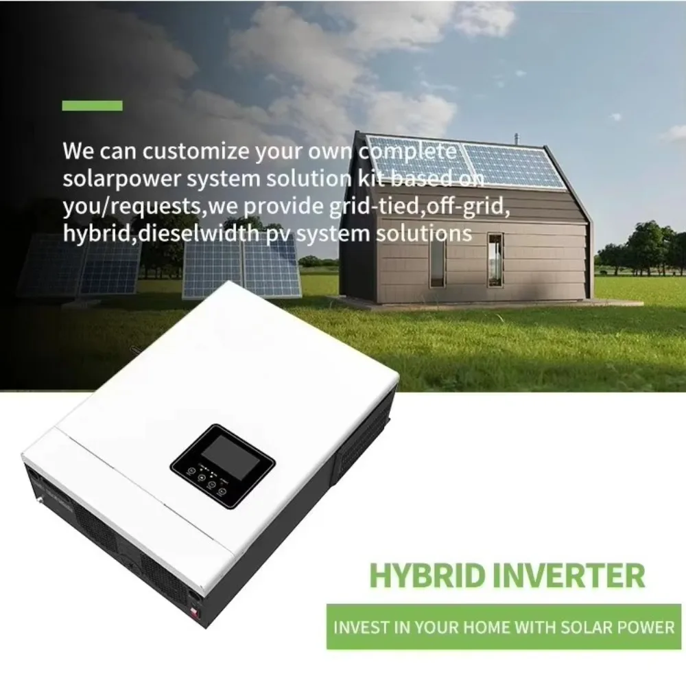 

12V 24V off Grid 1 2 3 4 KW Mppt Lithium AC Inverters 1kw Hybrid Solar 3000w 6KW Inverter Price