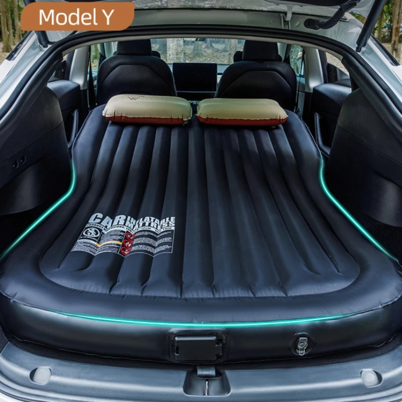 

Надувной складной матрас для Tesla Model 3/Y, автомобильный, для путешествий, с флокированием, для сна, кемпинга, надувная кровать