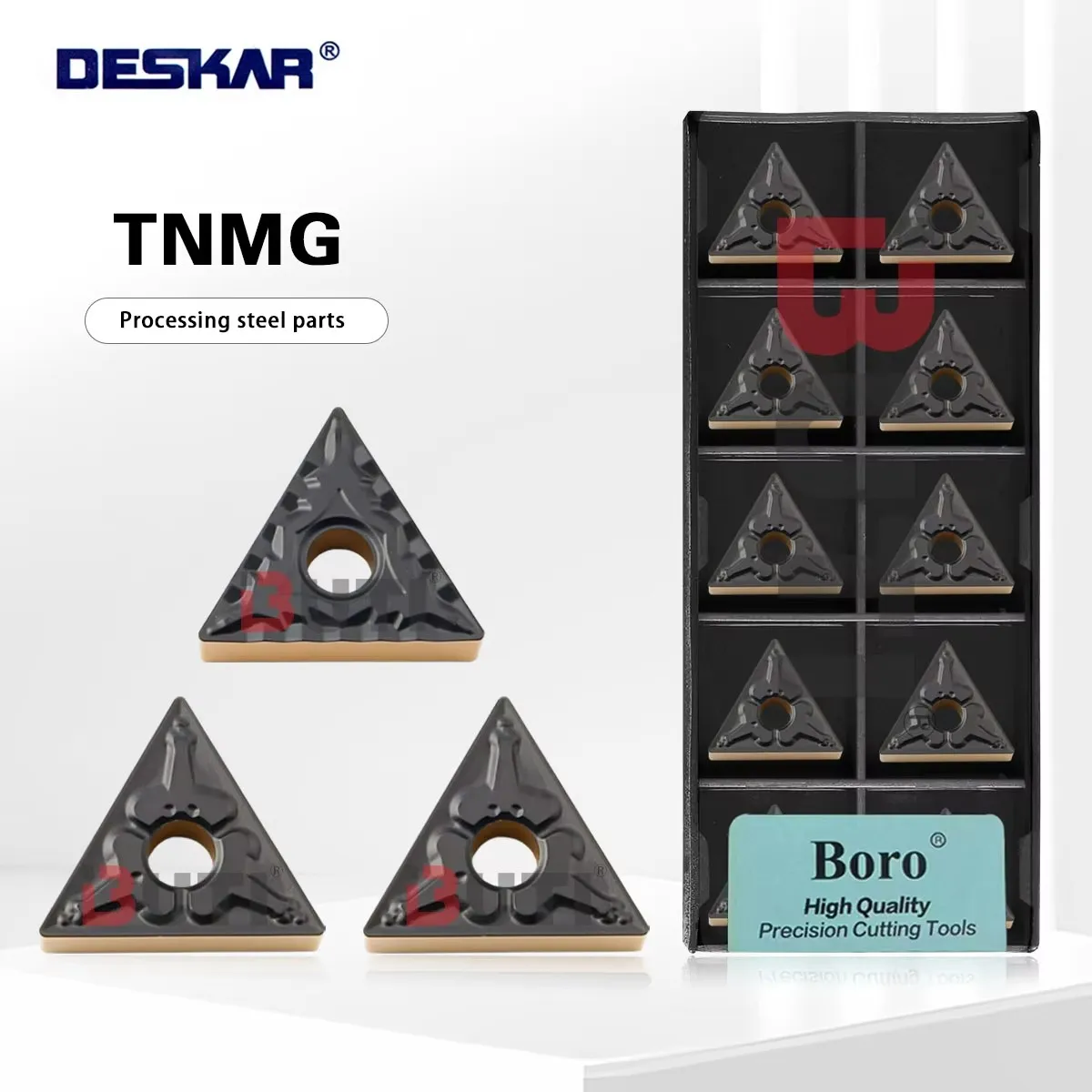 DESKAR 100% Original TNMG160404 TNMG160408 TNMG160412 CQ TM TF9218 Numerical Control Lathe External Turning Insert Cutting Tool