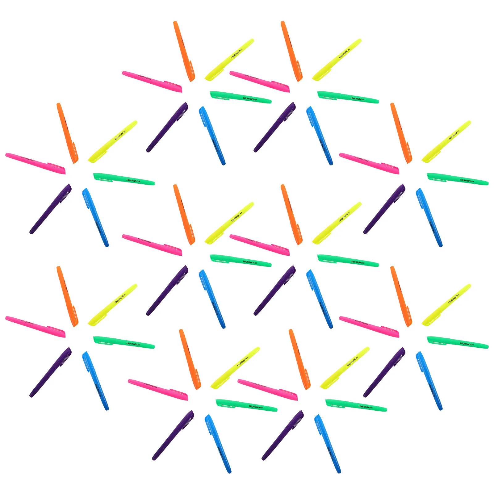 60Pcs Highlighter Quick Dry Fluorescent Marker Assortment Vibrant Colors Chisel Fine Tip Journaling Notes Study Essentials