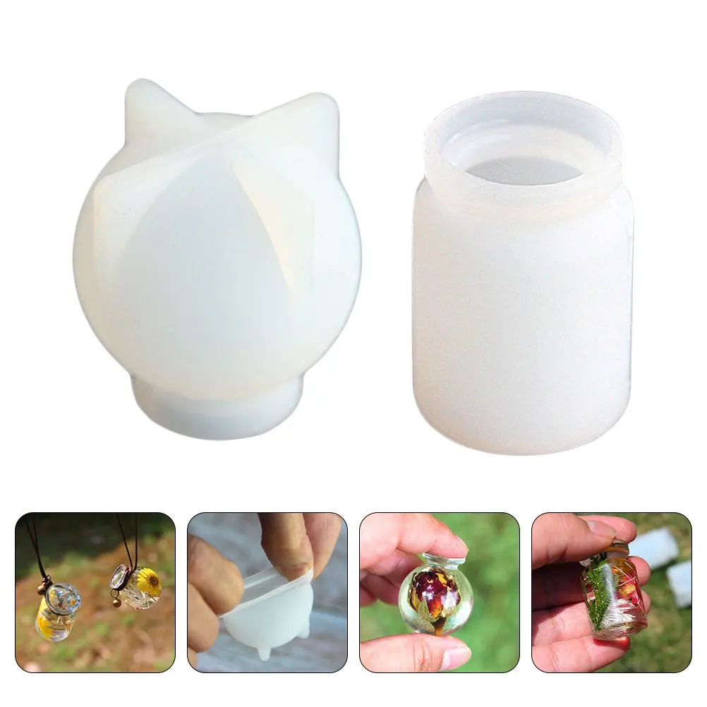 

2 шт., кулон с сухим цветком, силиконовая мини-форма, аксессуар для домашнего декора, настольный орнамент, ремесленная поставка, форма для изготовления дрейфа, микропейзаж